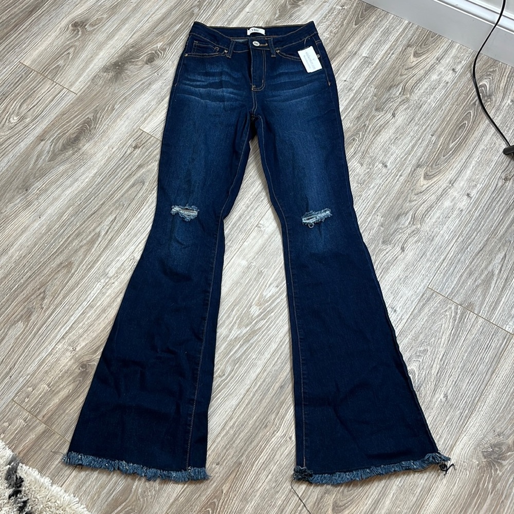 YMI Dark Denim Flared Jeans size 3